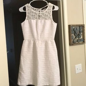 The Limited White and Cream Dress